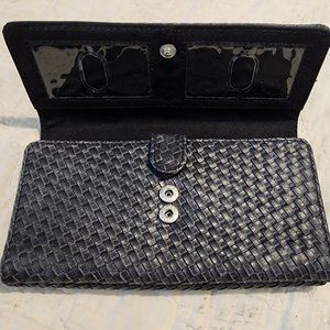 Nine West Gray Weaved Wallet